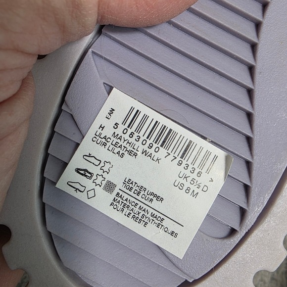 Clarks Mayhill Walk Lilac Purple Leather Platform Sneakers Womens 8M NEW - Picture 6 of 6